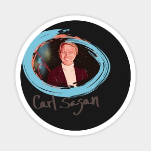 Portrait of Carl Sagan Magnet